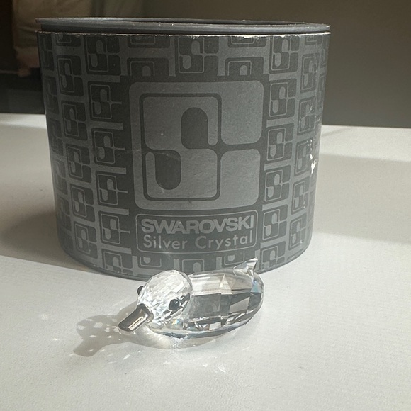 Vintage Duck Swarovski Silver Crystal Duck with Box - Picture 1 of 5